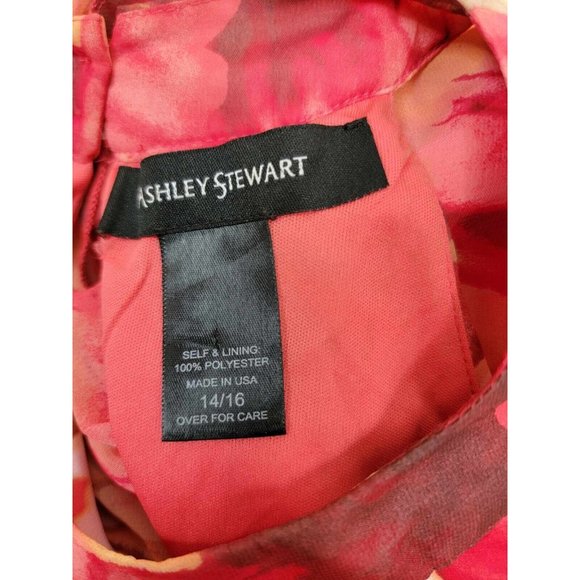 Ashley Stewart Women's Size 14/16 Multicolored Halter Sleeveless Floral COVER - Picture 2 of 9